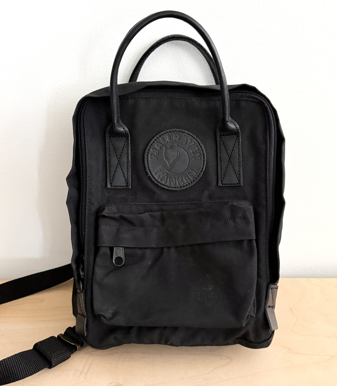 Fjallraven Kanken Mini Backpack In Tonal Black