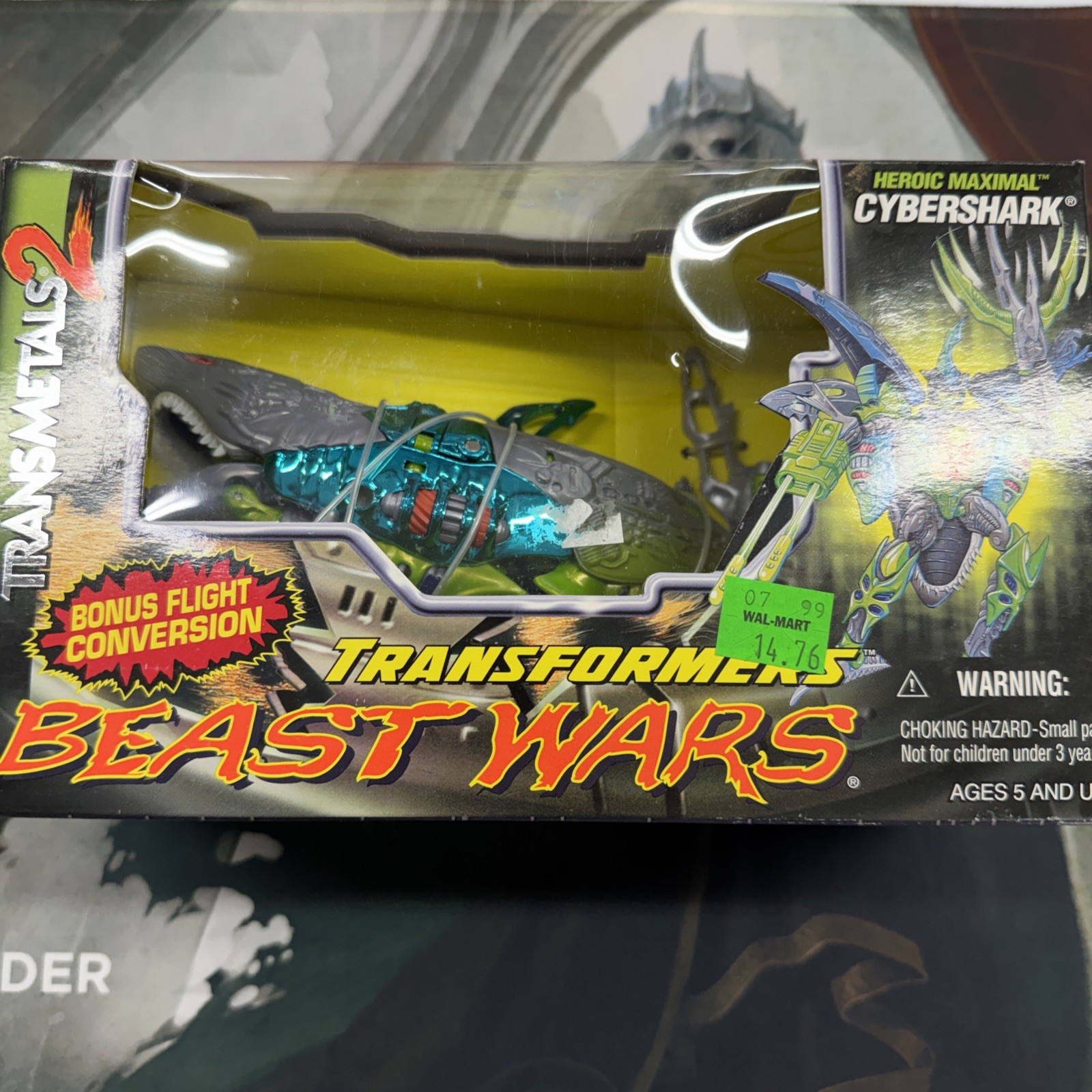 Transformers Beast Wars Transmetal 2 Cybershark Mega Class 1999