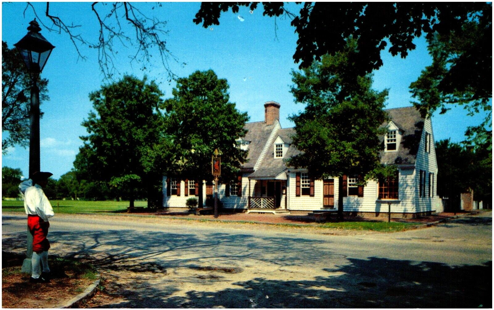 Chowning's Tavern Official Colonial Williamsburg Virginia VA Chrome Postcard