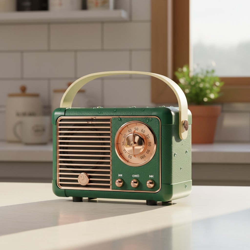 Retro Portable Wireless Speaker - Superior Sound & Style for Indoors & Outdoors