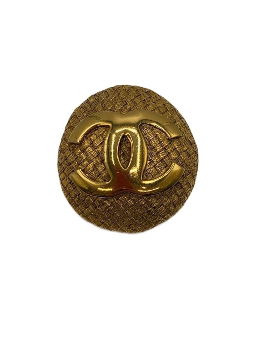 Chanel Accessory Gld Ladies Brooch Coco Mark Braided M1o24