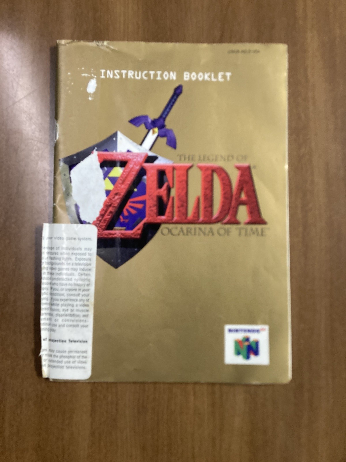 Zelda Ocarina of Time (Nintendo 64) Manual instruction booklet 