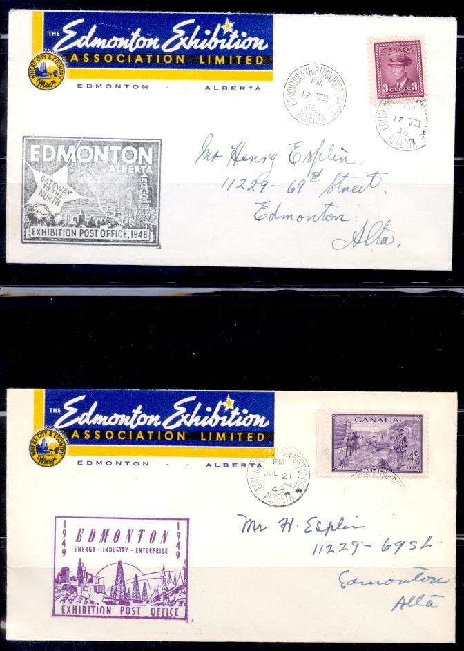 CANADA EDMONTON EXHIBITION 1948-51 ILLUSTRATED COVERS