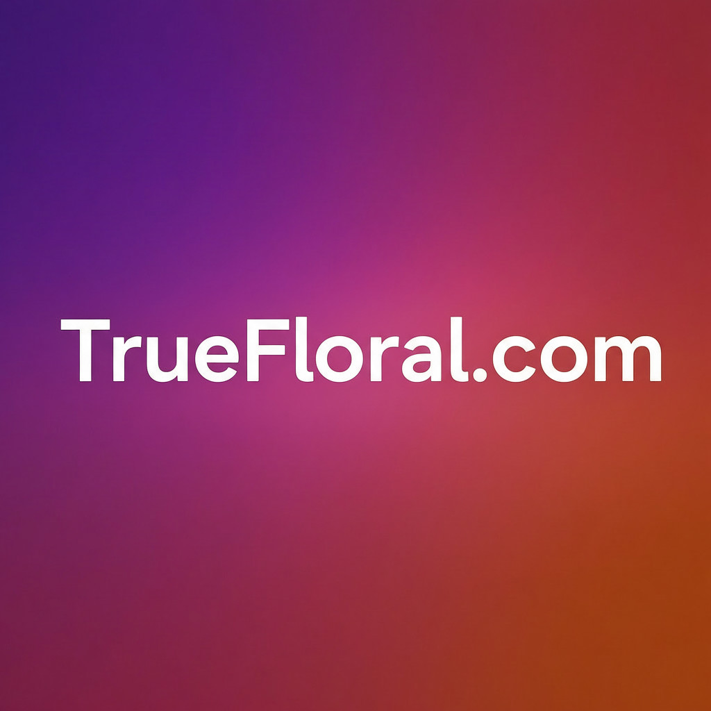 TrueFloral.com - Premium 2-Word .COM Domain Name Flowers Florist Delivery
