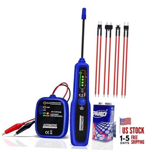 Automotive Wire Tracer Electrical Open & Short Finder Circuit Tester Wire 