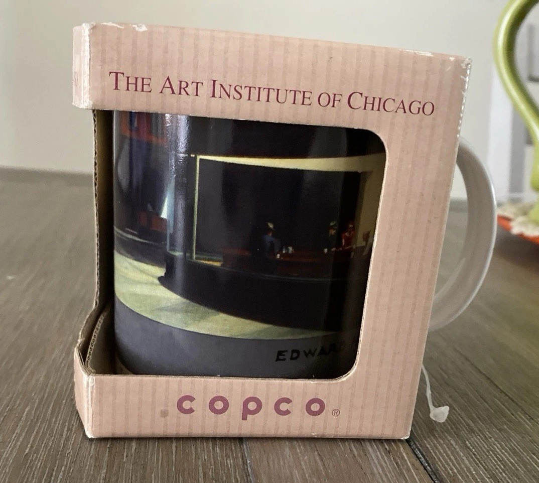 Edward Hopper 'Nighthawks' Art Institute of Chicago Mug New In Box