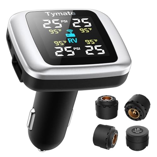  TM7 Tire Pressure Monitoring System, Wireless TPMS with 4 External Sensors & 