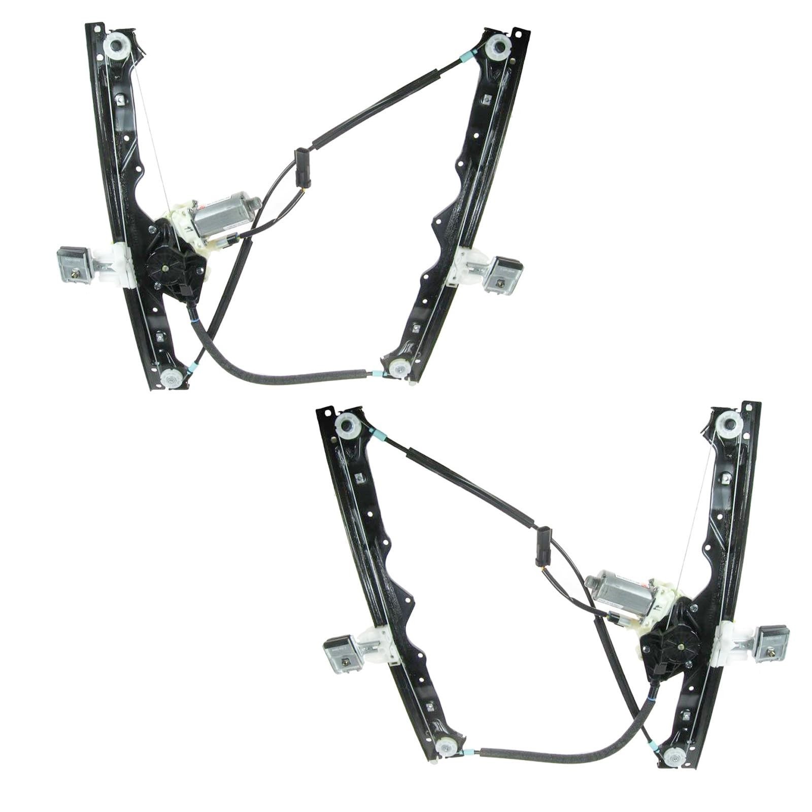 TRQ Front Power Power Window Regulator & Motor Assembly Set Compatible with 2...
