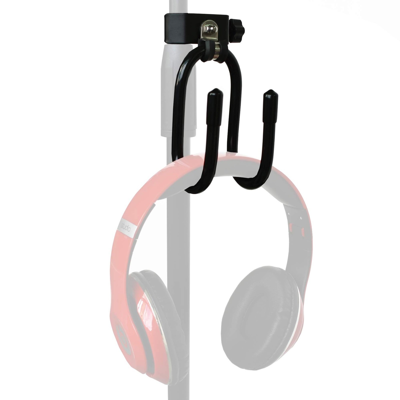 YYST Microphone Stand Clamp-On Studio Headphone Hanger Holder Hook Rack for H...