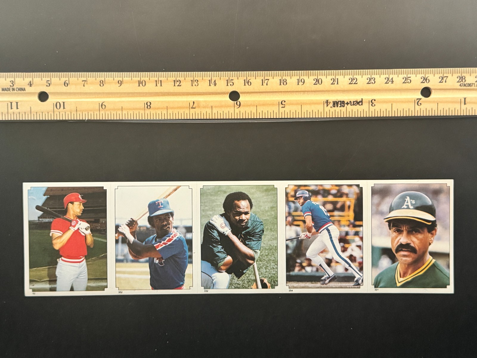 1984 Topps Sticker Complete Panel, Lopes, Murphy, #1