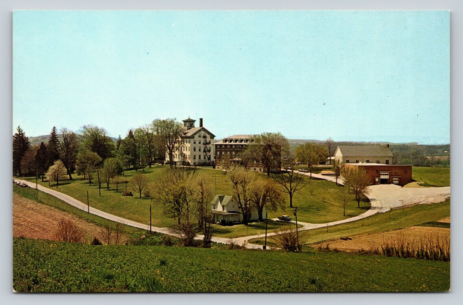 Maryland Panoramic View Of New Windsor Service Center VINTAGE Postcard