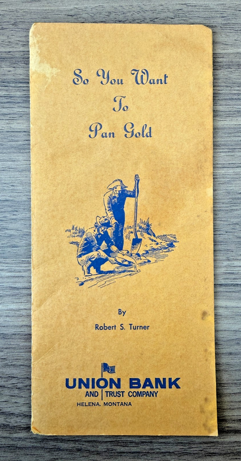 Vintage Gold Panning Guide & Map – Helena Montana – Union Bank – c.1940s