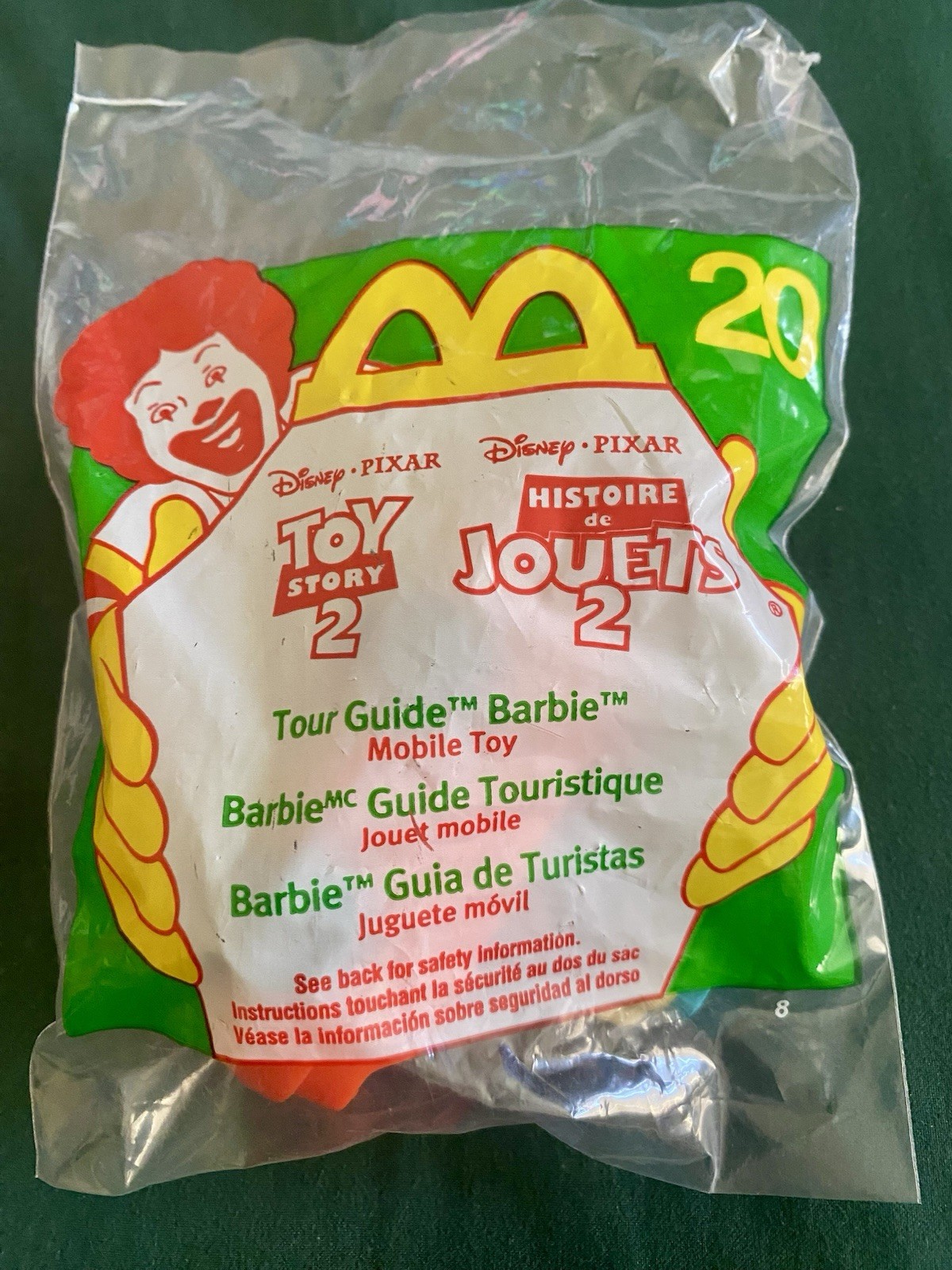 McDonalds Happy Meal You Disney Pixar Toy Story 2 Tour Guide Barbie Vintage 1999