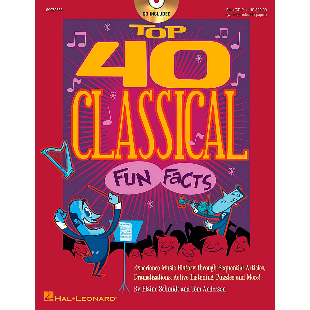 Hal Leonard Top 40 Classical Fun Facts Book/CD