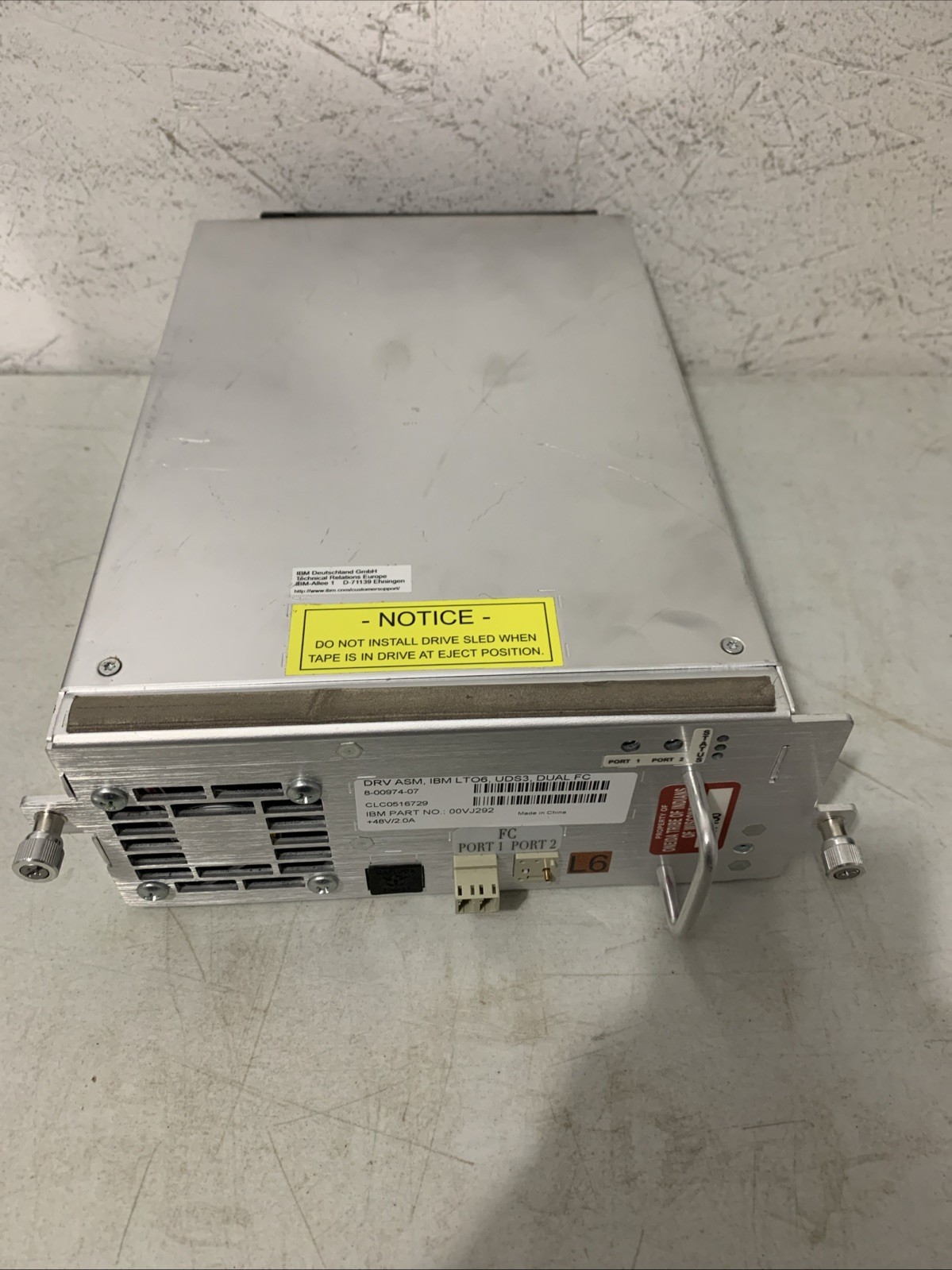 IBM Deulschland IBM LT06, DRV ASM, UDS3, Dual FC. 00VJ292