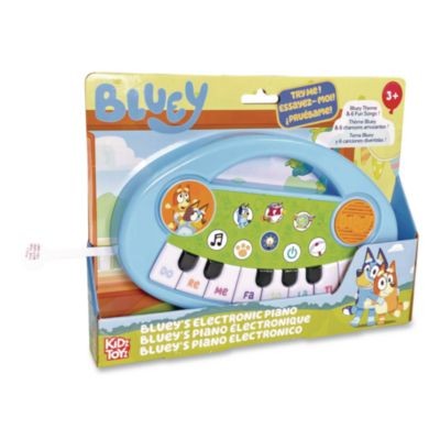 Bluey 18001 Music Time Band Electric Piano, Ages 3 And Up, Blue/green/white