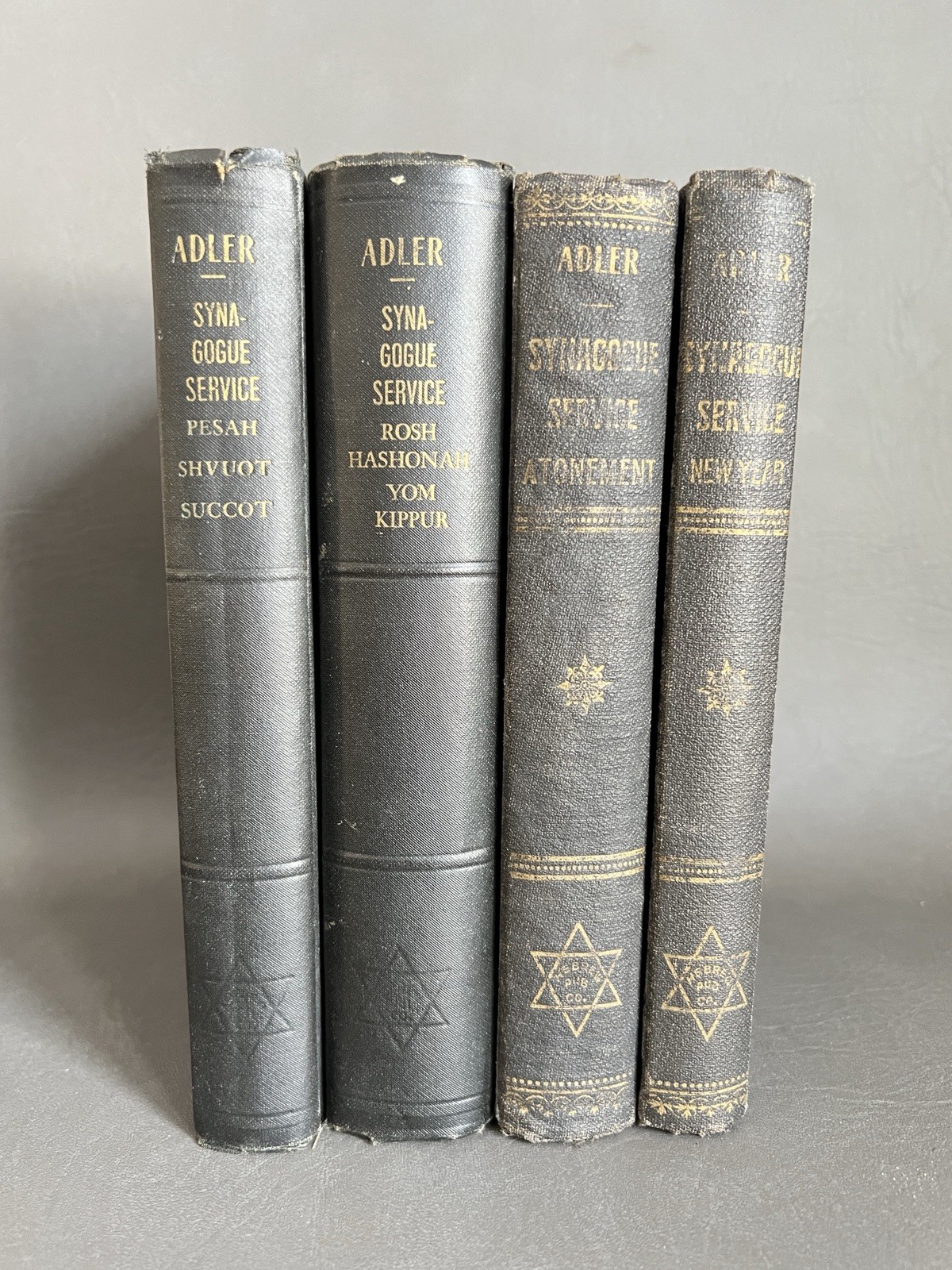 Vintage Jewish Hebrew Adler Prayer Books New Year Atonement Yom Kippur Pesah