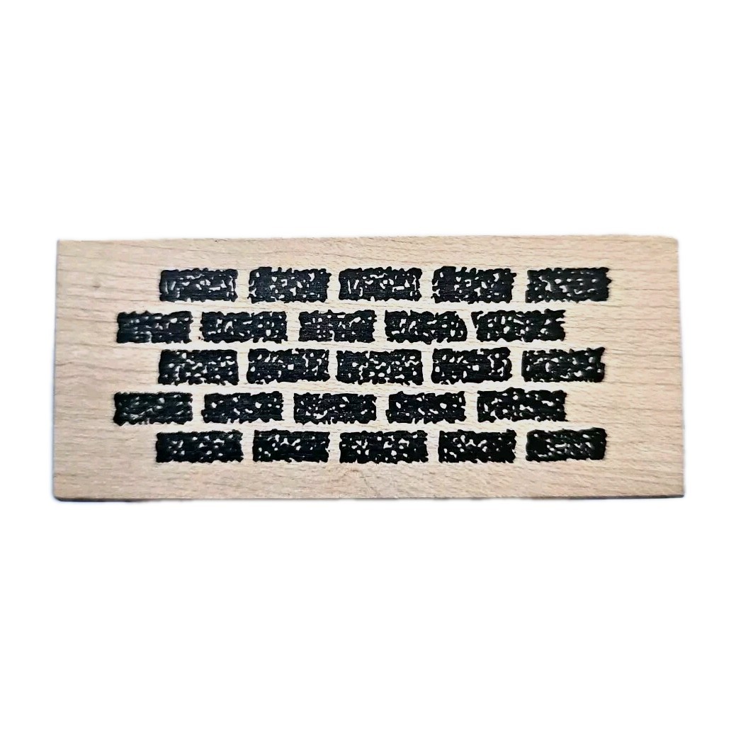 BRICK WALL Stampa Rosa Rubber Stamp D25210 Continuous Scene Builder Repeat d222