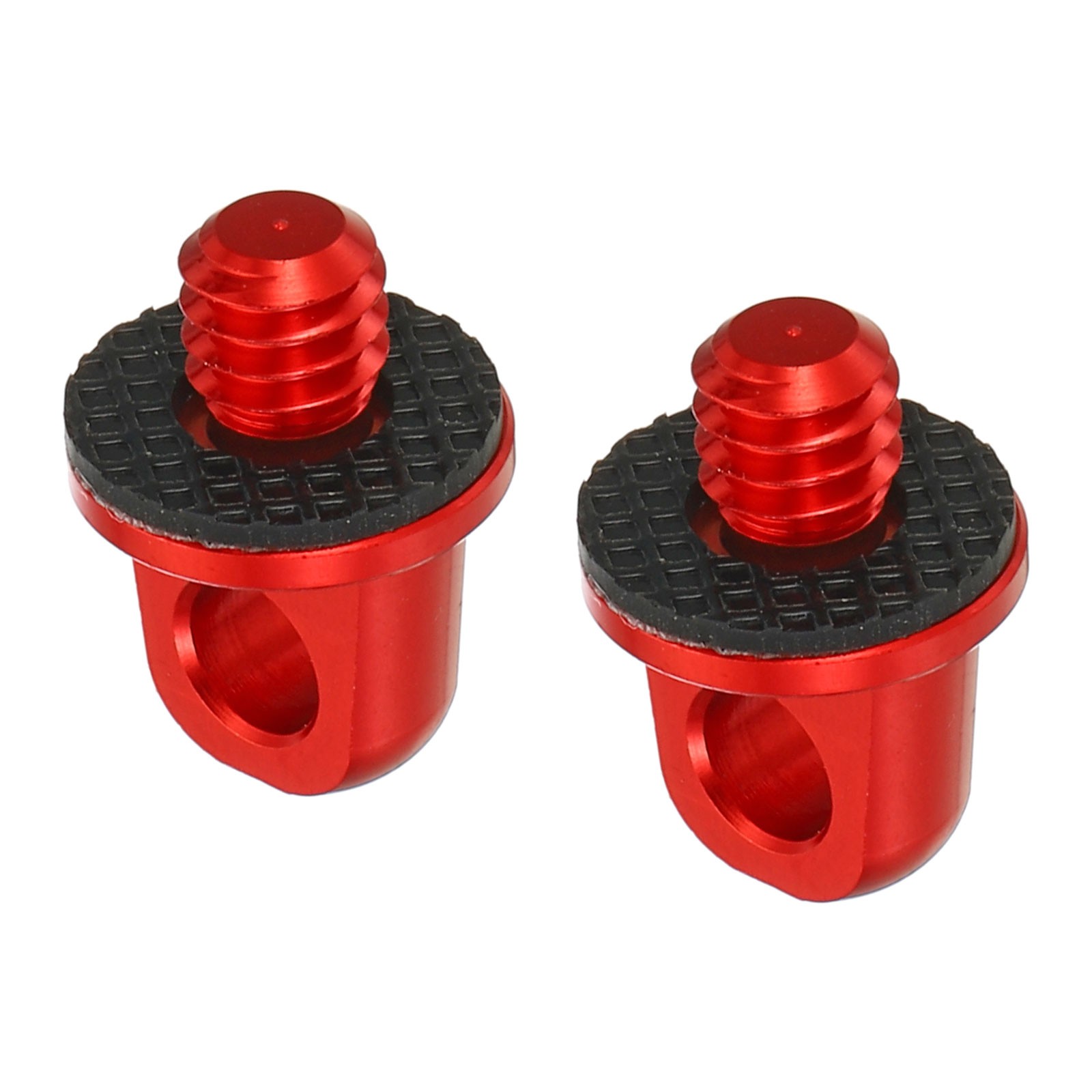 1/4" Camera Neck Strap Screw Holder, 2 Pack Quick Install Camera Screws, Red
