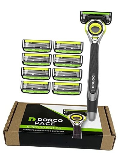  Pace 6 Pro 3D Motion Razor System - 1 Handle + 9 1 Handle + 9 Cartridges