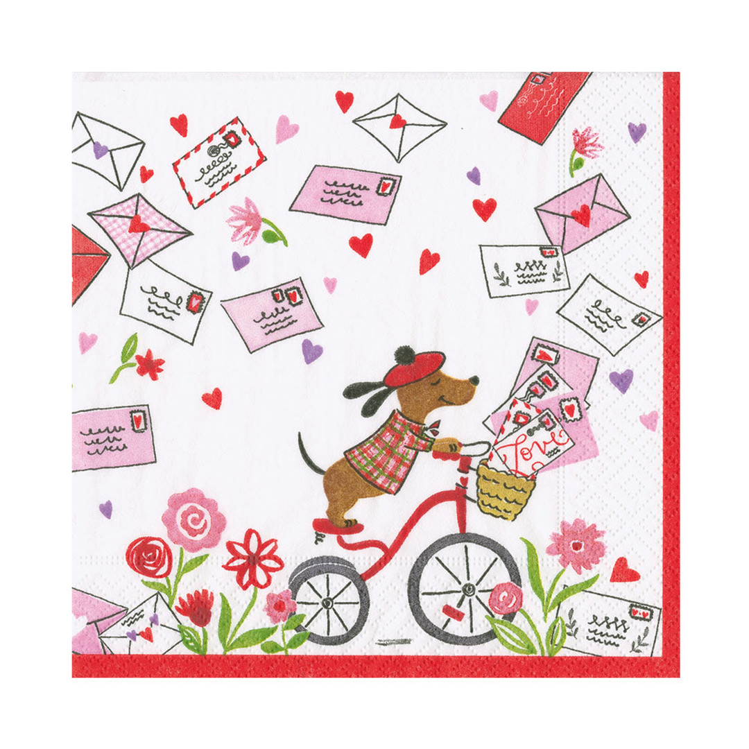 Tovagliolo Carta 25x25cm   Love Notes