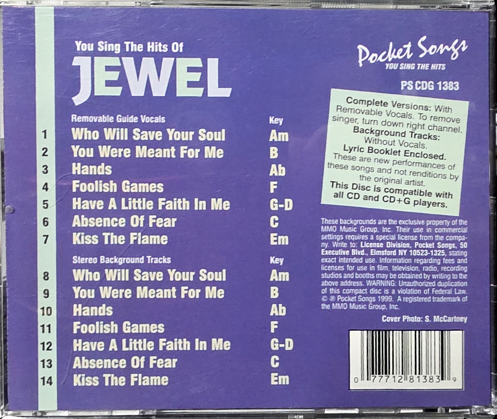 1383 JEWEL     POCKET SONGS JUST TRACKS     CDGS LOT  LONG DRIVE