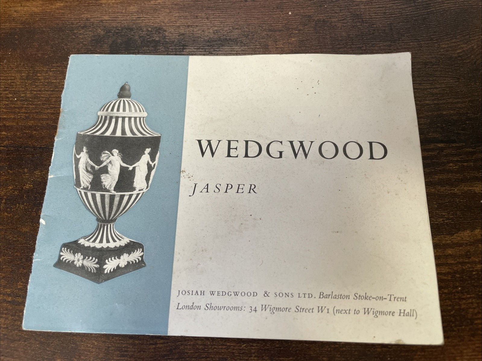 Rare vintage 1959 Wedgwood Pamphlet Booklet Jasper Guide Bi-Centenary