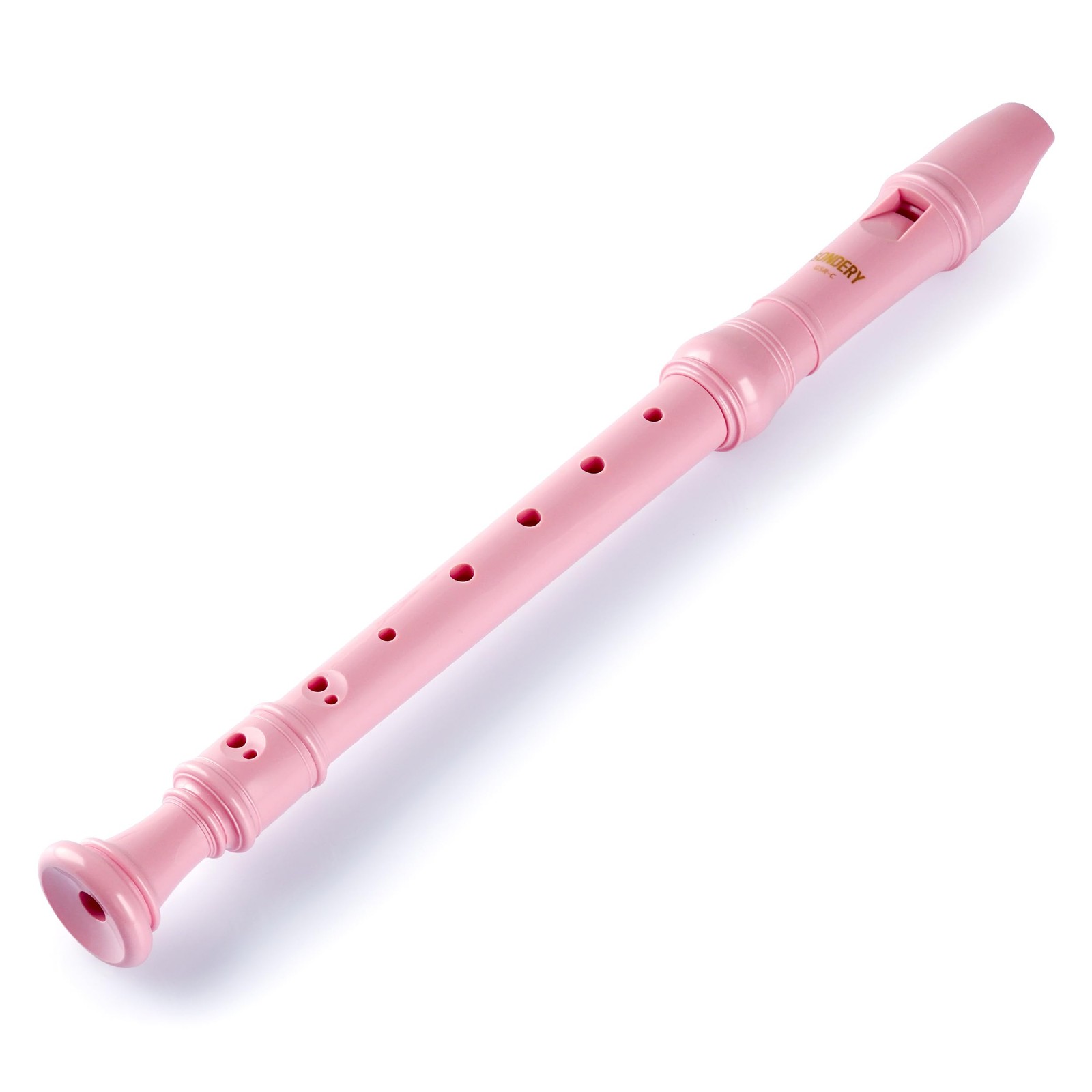 Sondery Soprano Recorder Instrument German Fingering Durable Beginner's pink 