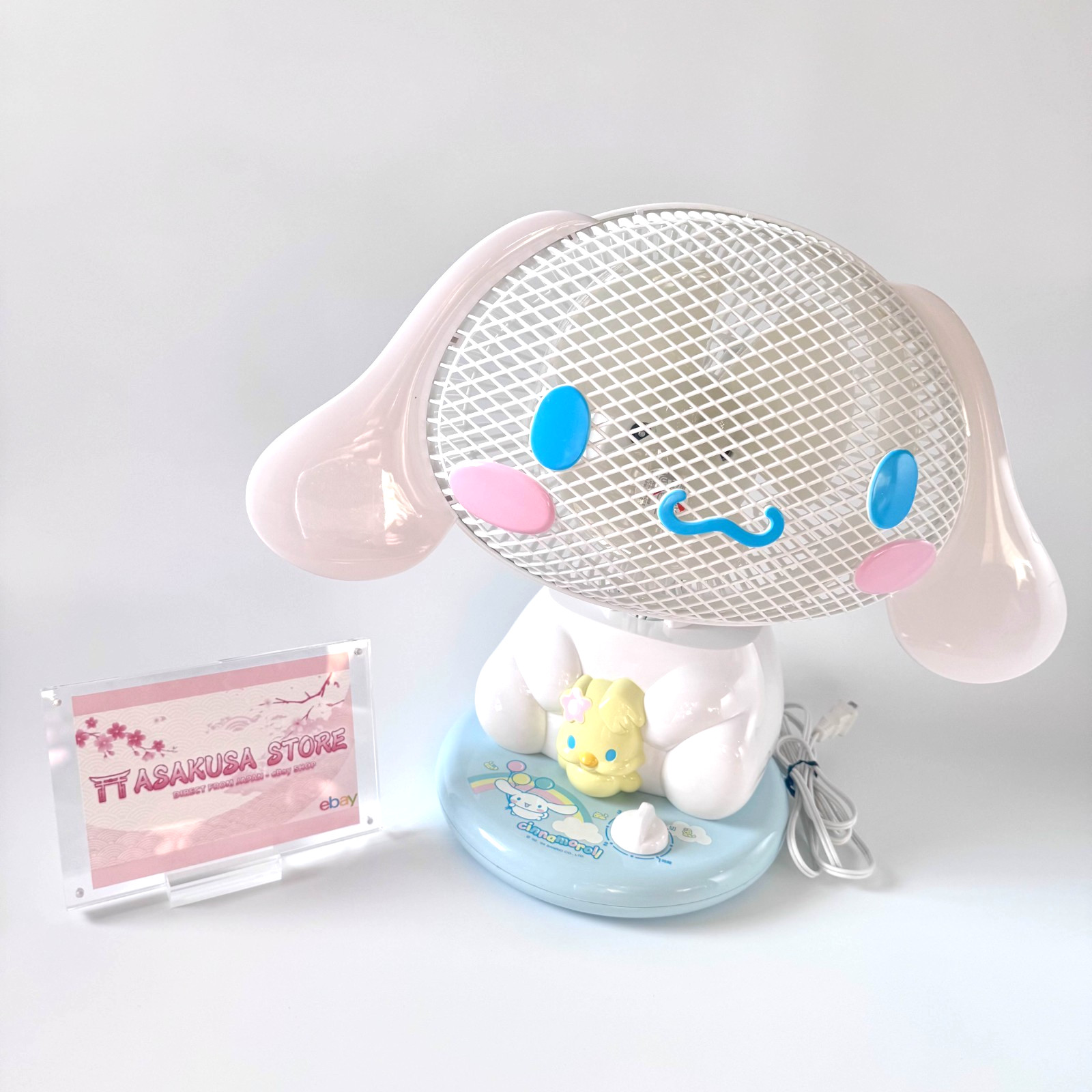 Sanrio Cinnamoroll Personal Electric Fan Vintage Rare Cinnamon roll 2004