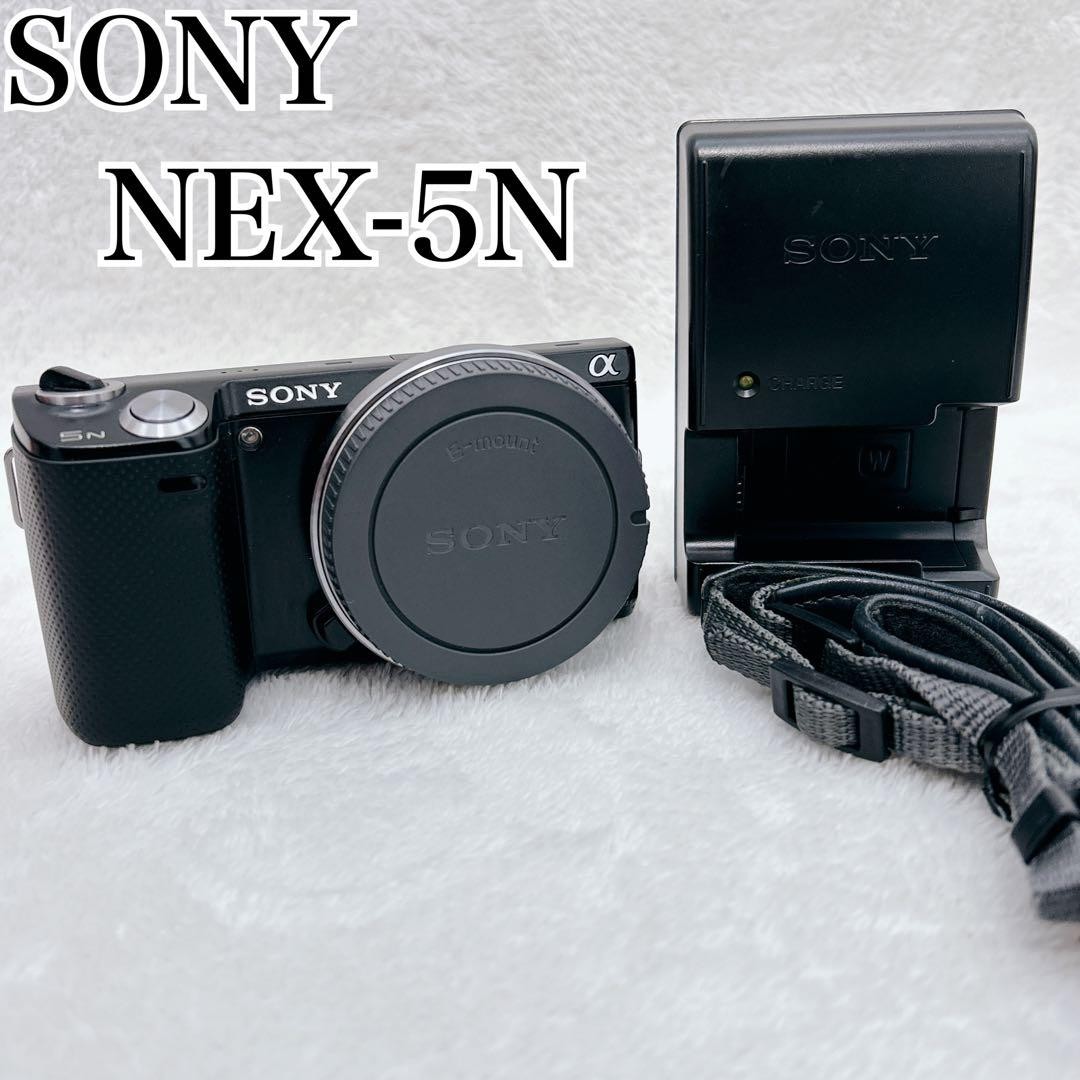 Sony NEX-5N Mirrorless Camera with Charger Black Tested for Power Only
