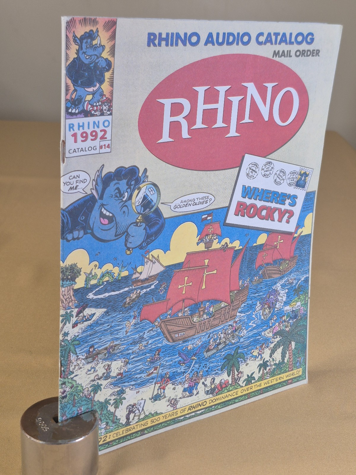 Rhino Audio Catalog 1992 Vintage Music Mail Order - Catalog #14 - Rhino Records