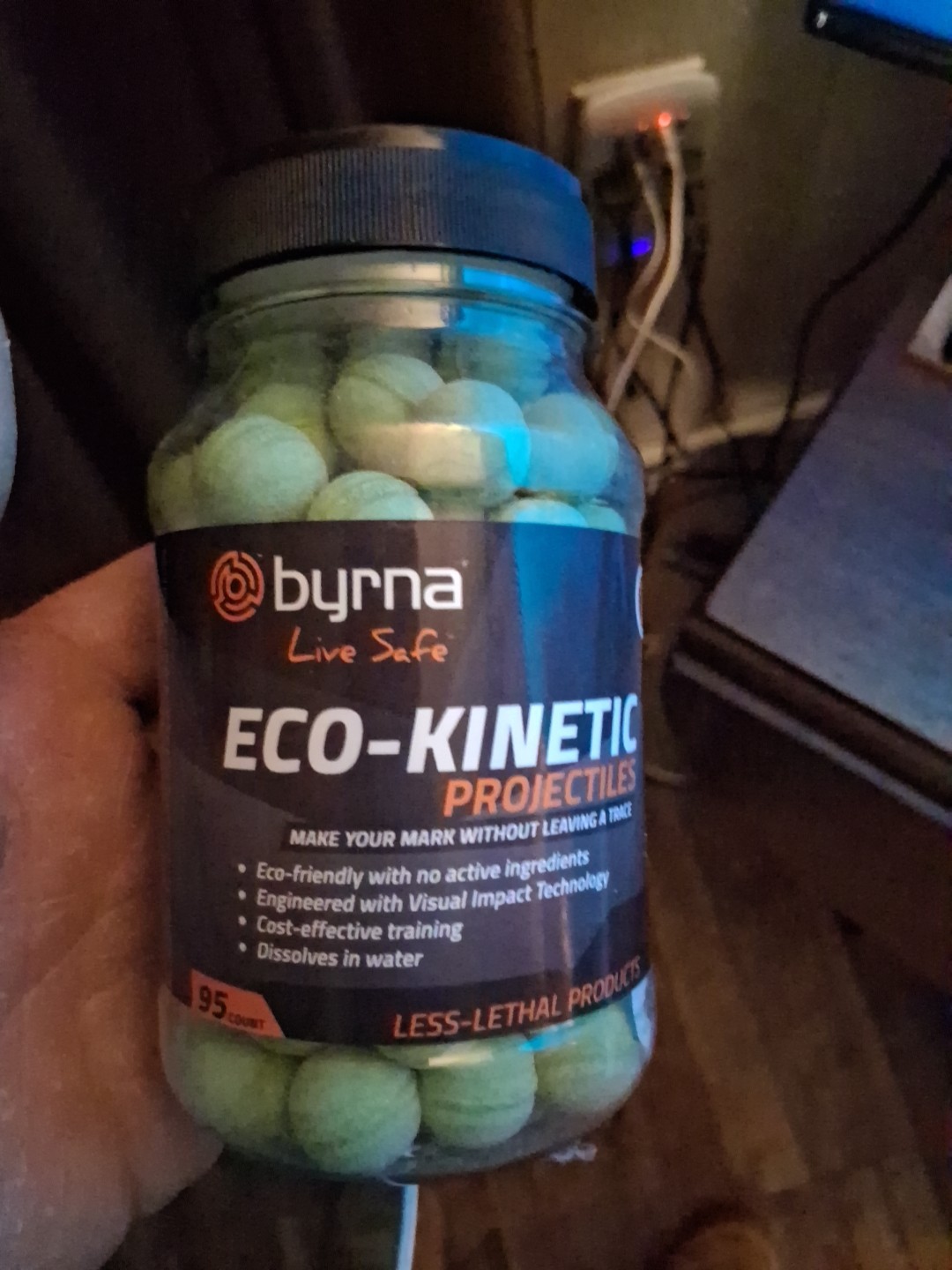 Water-Soluble Eco-Kinetic 0.68 Caliber Projectiles - 95 Pack + oiler kit