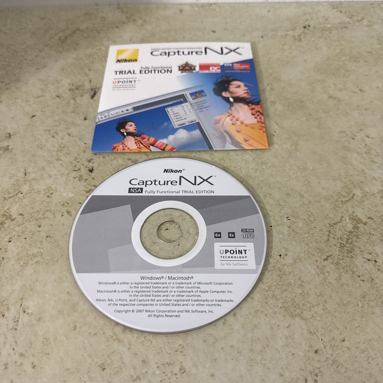 Nikon Capture NX Software CD Trial Version  Windows & Mac