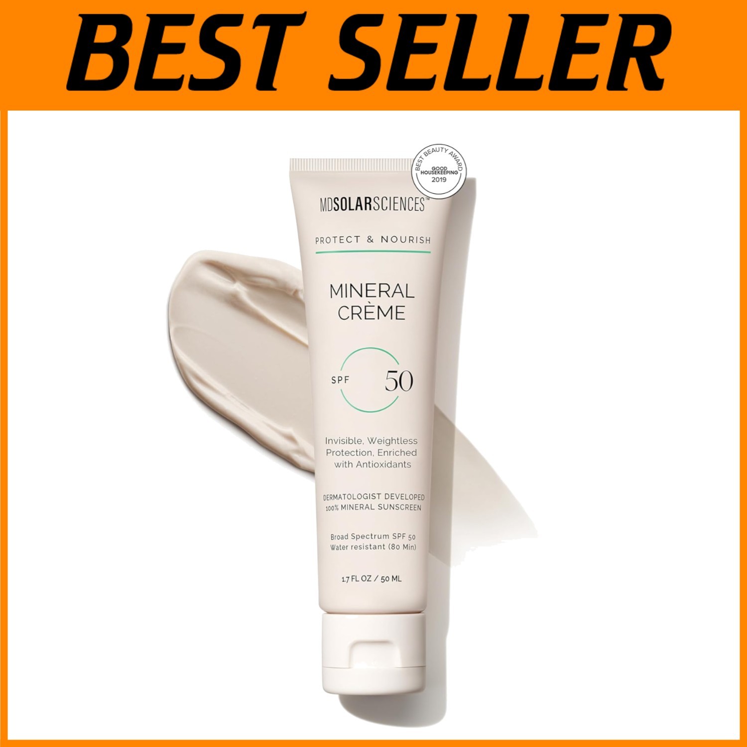 Lightweight Mineral Sunscreen SPF 50 - Velvety Matte Formula