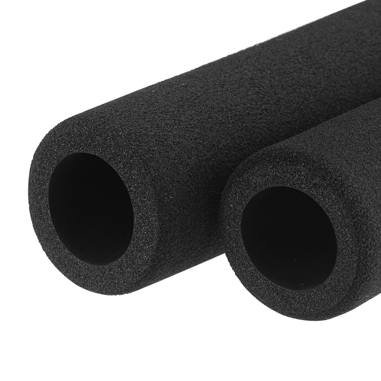 2pcs Foam Grip Tubing Handle Grips 17mm ID 5mm Wall Thick 116mm Black