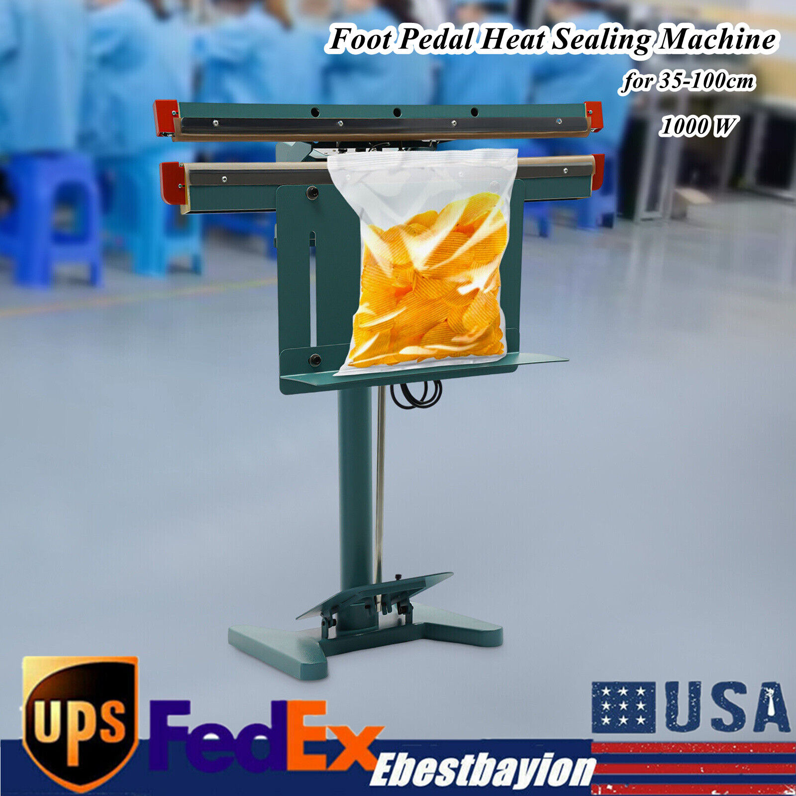 Foot Impulse Sealing Machine Heat Bag Sealer Packaging Sealing Machine 35-100cm
