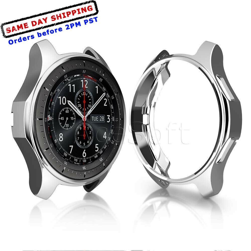 NEW 46mm TPU Plating Watch Case Protector Cover for Samsung Galaxy Watch 46mm US