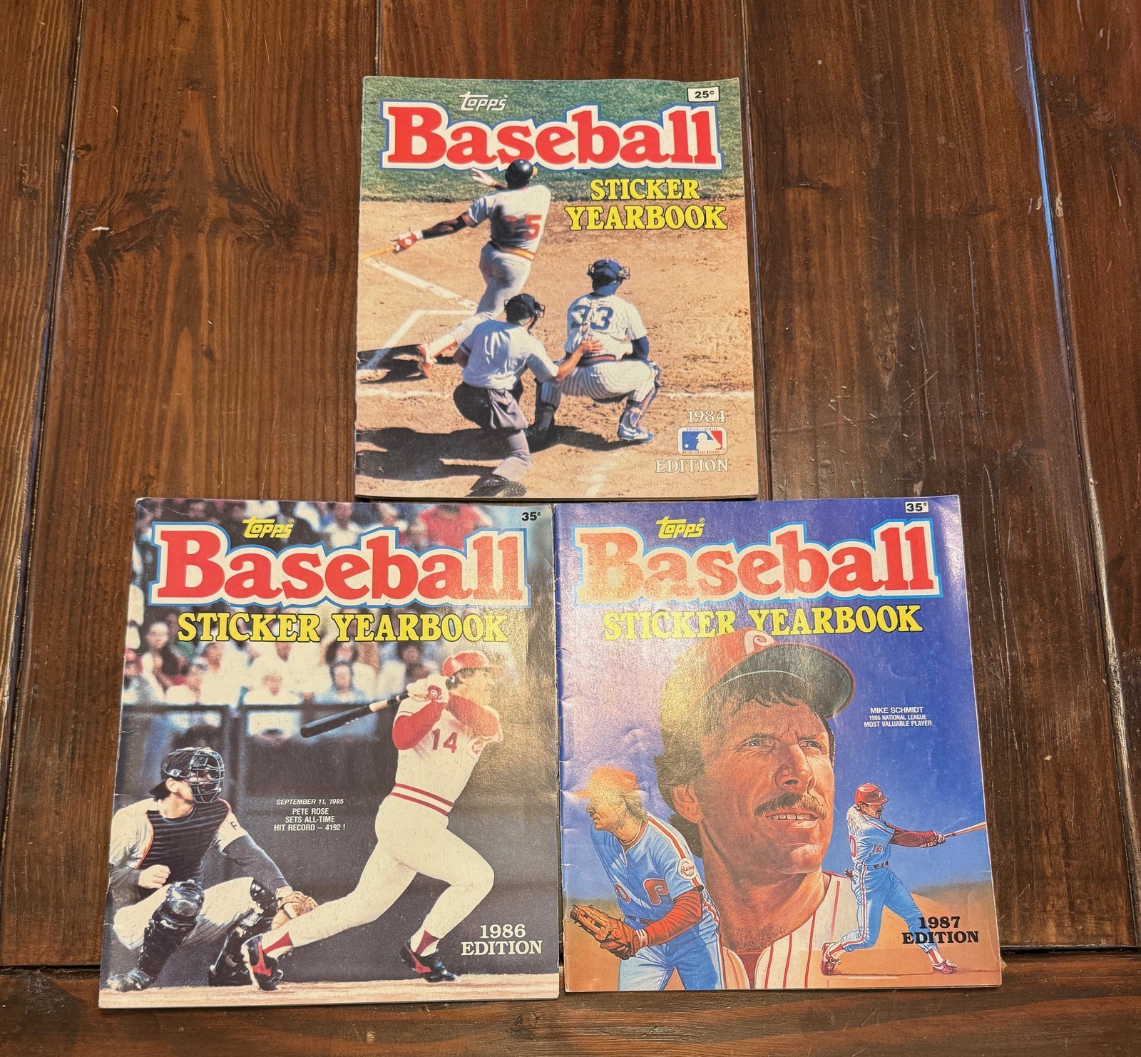 1984 1986 1987 TOPPS MLB Baseball Sticker Album Lot Unused Book