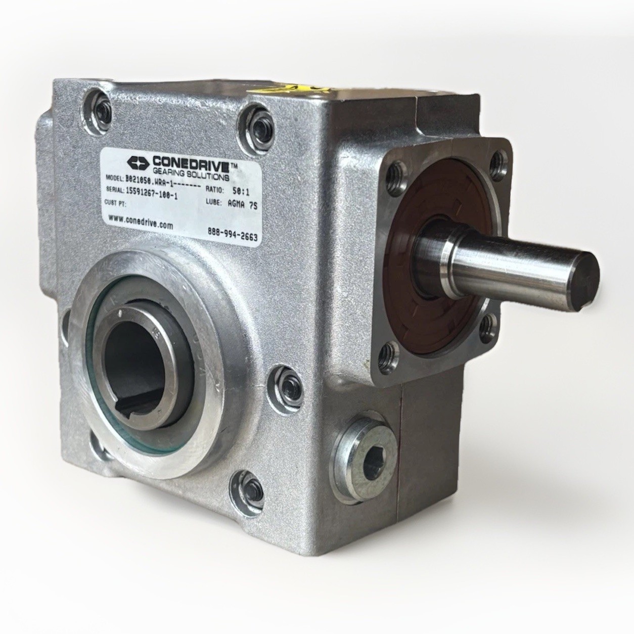 Cone Drive | B021050.WRA1 | Compact Right Angle Speed Reducer Gear Box 50:1