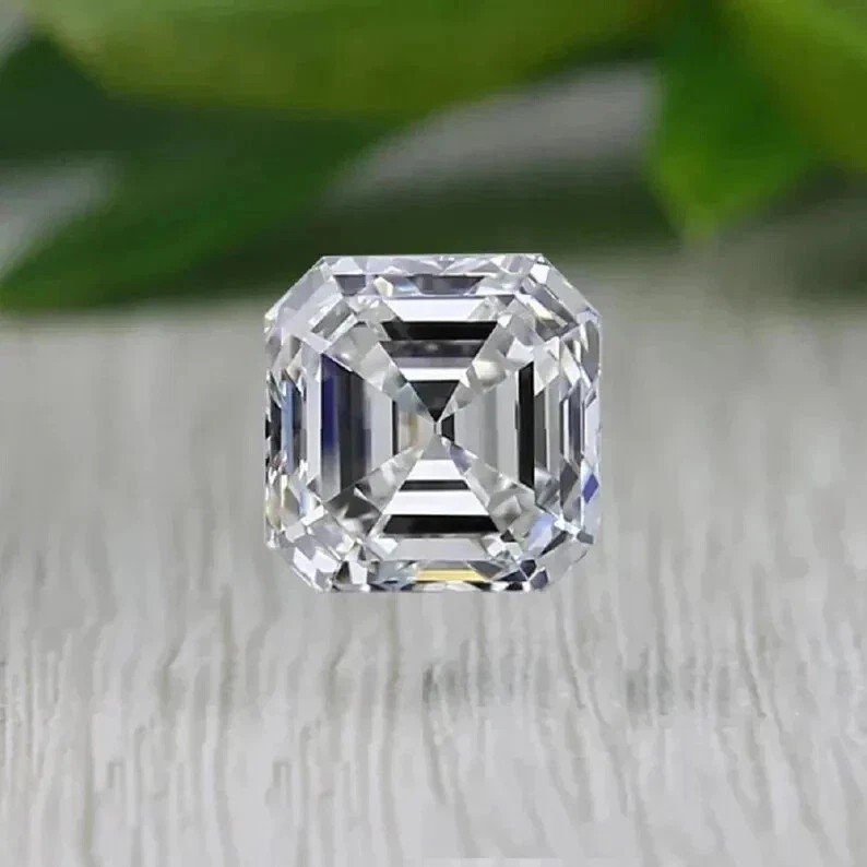 Lab Grown Natural D Color 3 Carat Asscher Cut Loose Diamond VVS1 Certified O918