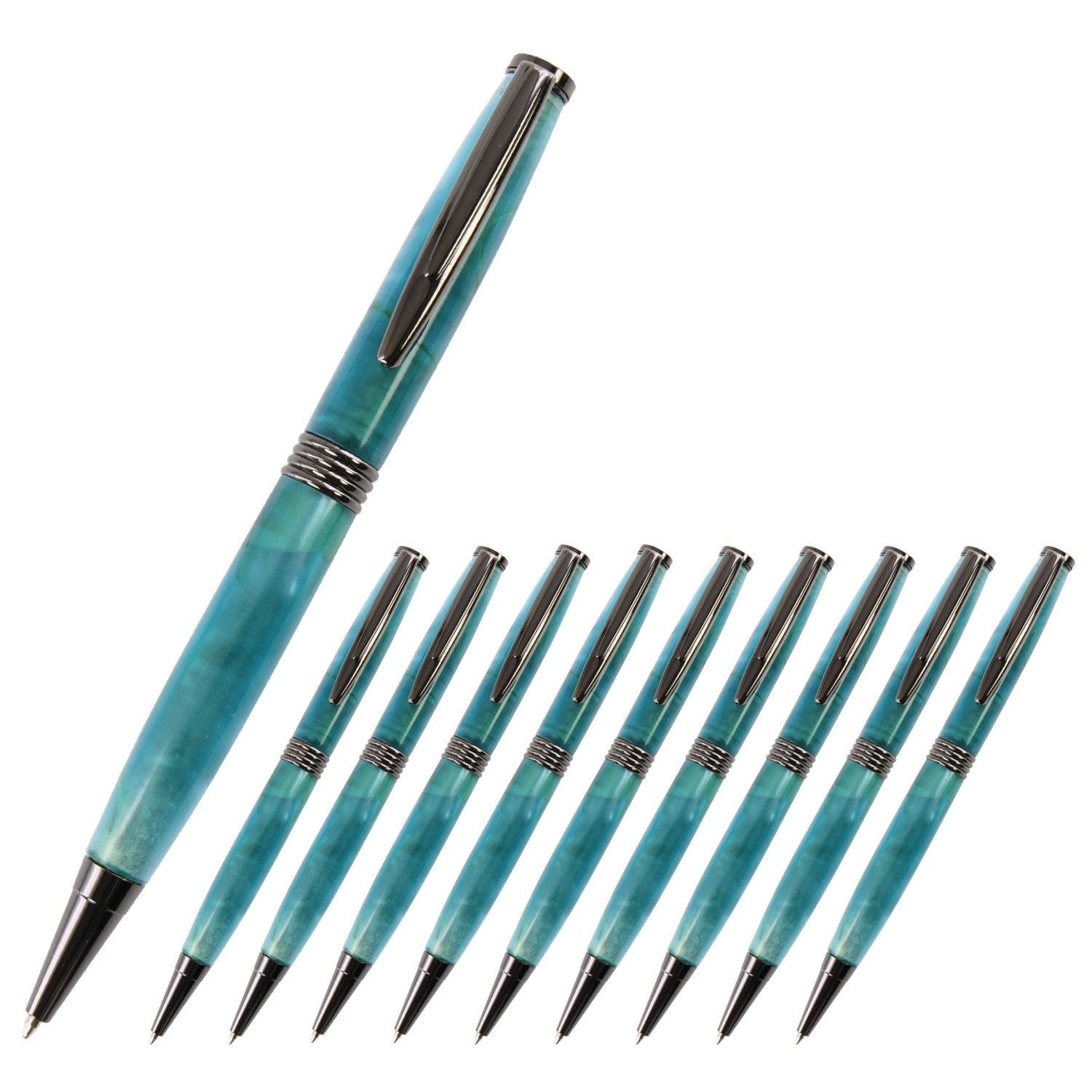Streamline Pen Kit, Gun Metal Finish, 10 Pack, Legacy Woodturning