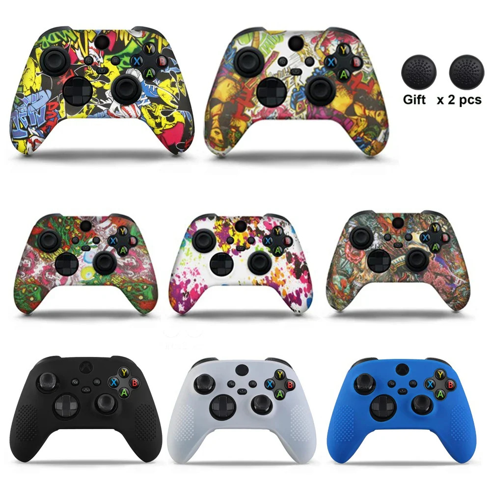 Soft Silicone Protective Case For Xbox Series X/S Controller Skin Gamepad Rubber