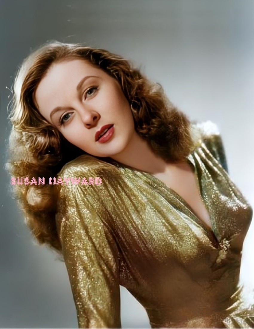 SUSAN HAYWARD #54 COLORIZED PHOTO 11 X 8.5 SHIPS FREE
