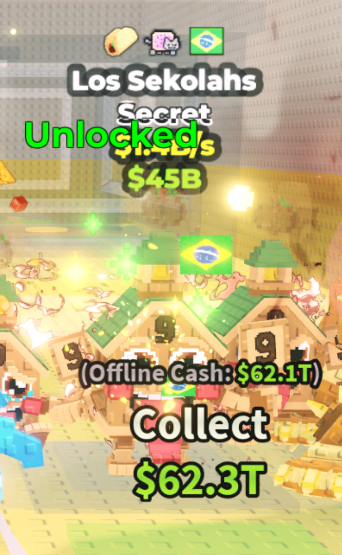 🎃 Los Sekolahs 1.4B/S- Steal A Brainrot - ‼️ Fast 🚚📦