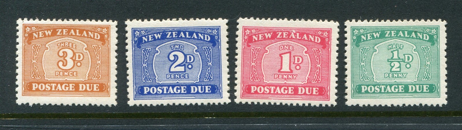 New Zealand #J22-25 Postage Due Complete Set [Mint Lightly Hinged]