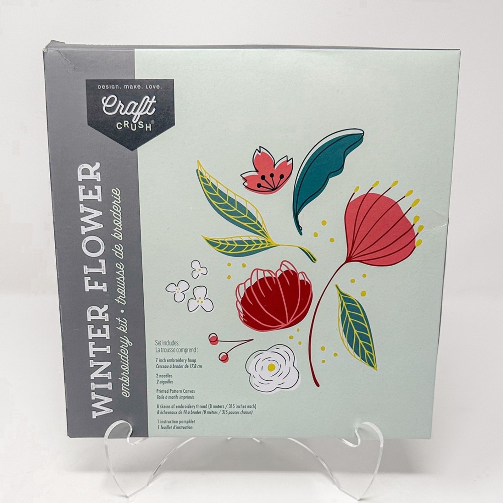 NEW Craft Crush New in Box Cross Stitch Embroidery Kit, Brand New