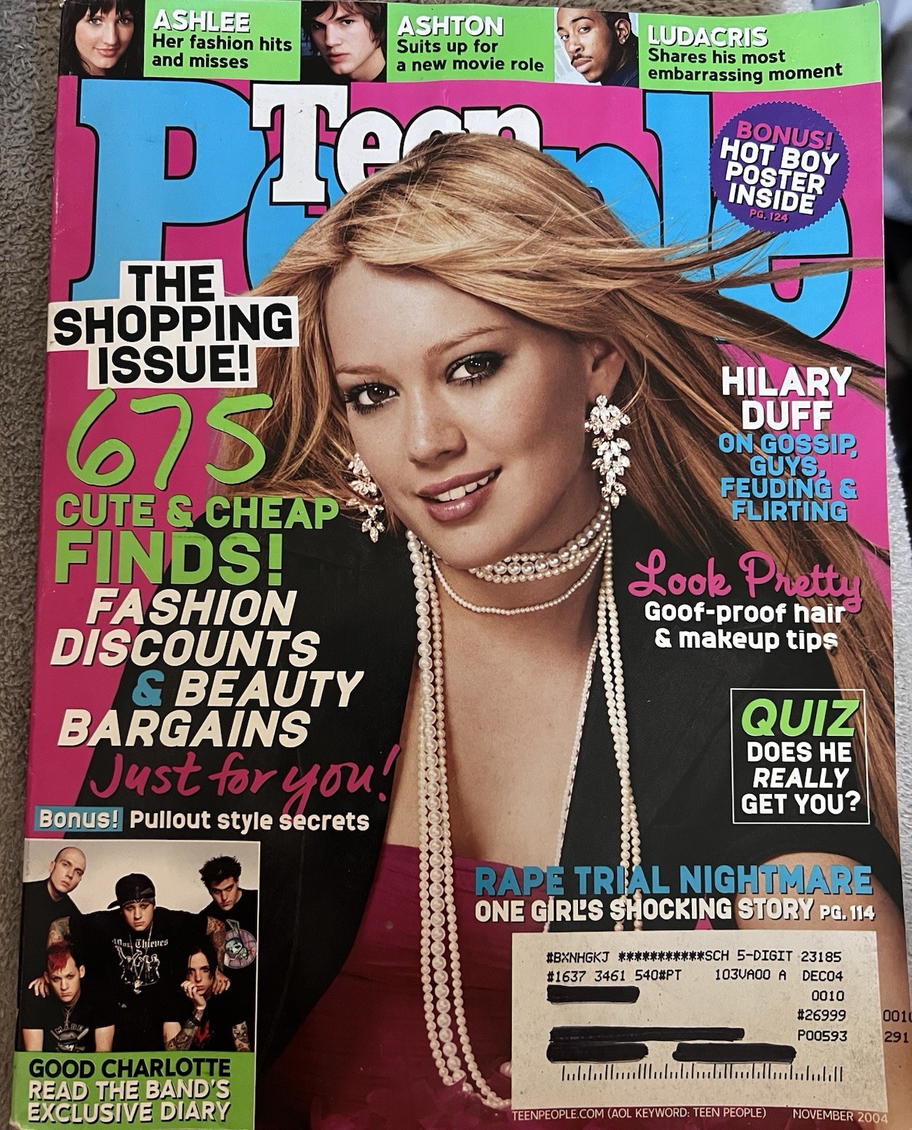 Teen People Magazine November 2004 Hilary Duff