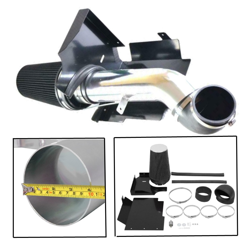 4" Cold Air Intake System Kit Heat Shield fit 99-06 Silverado V8 4.8L/5.3L/6.0L