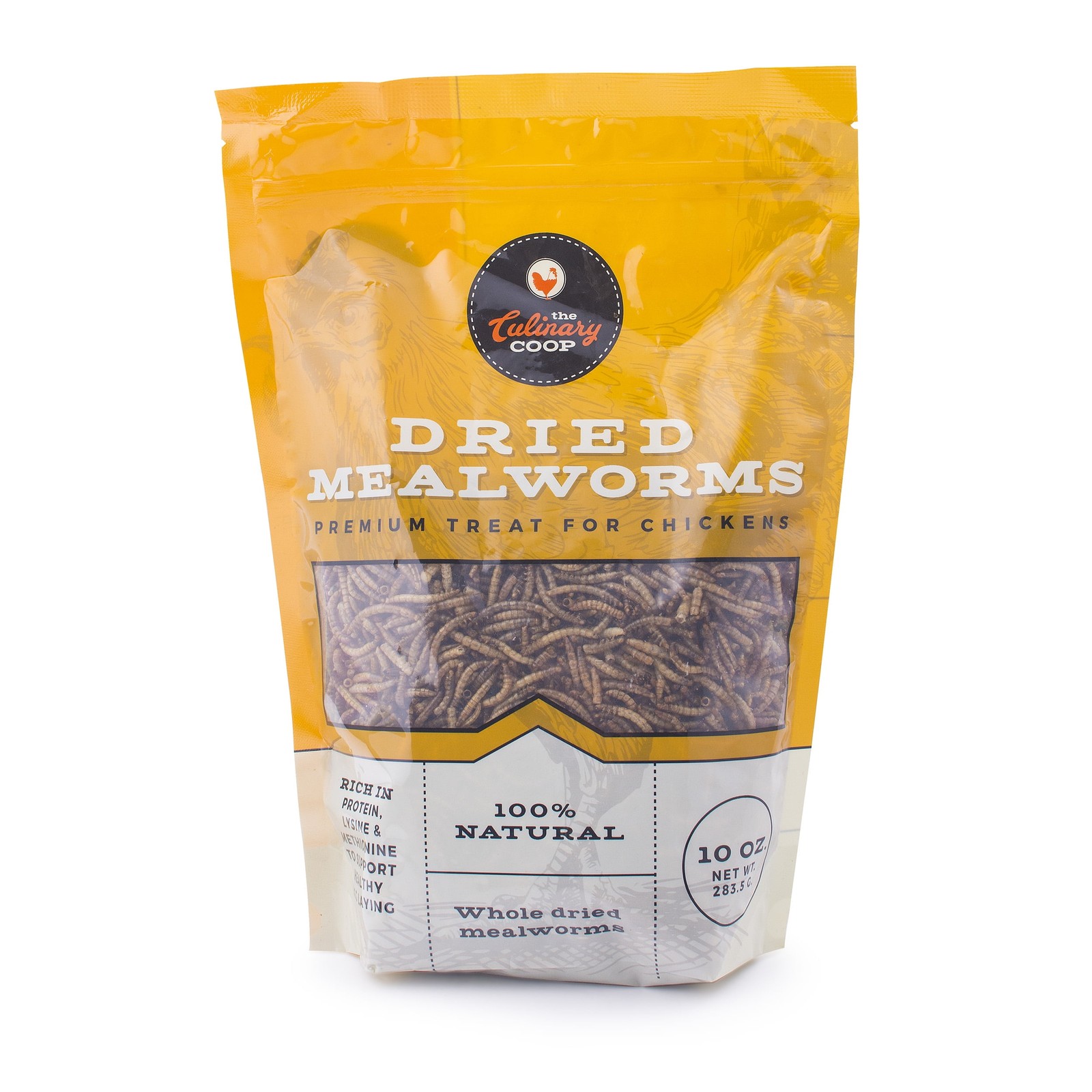 Culinary Coop Dried Mealworm Treats for Chickens, 30 Oz