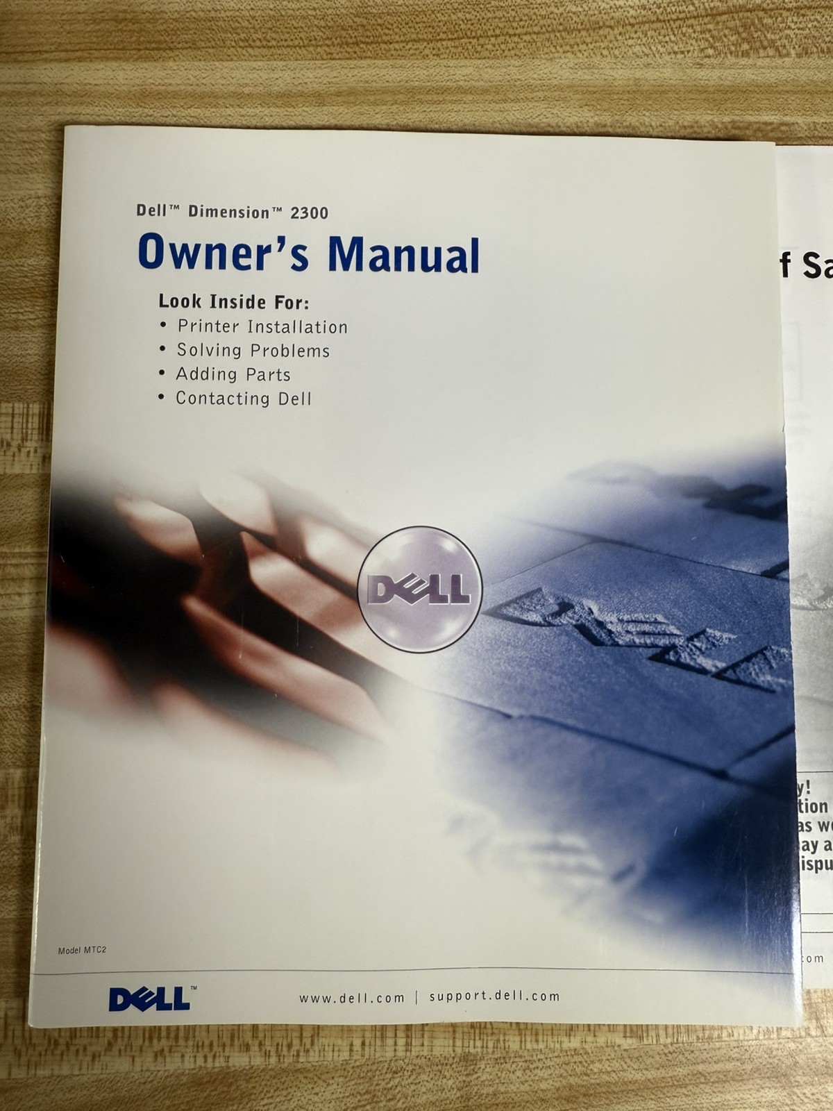 DELL DIMENSION 2300 OWNER'S MANUAL Dell Computer / 130 Pages NEW